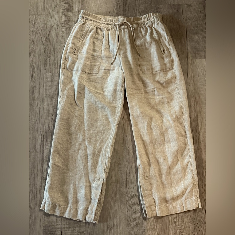 Athleta Wide Leg Pants - Light Tan